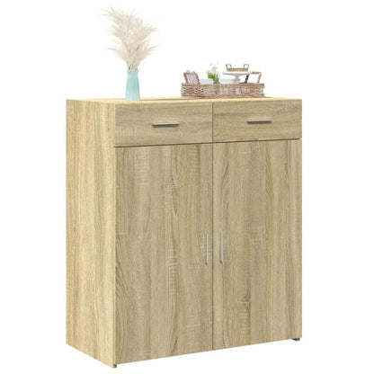 Dressoir – Sideboard – Kasten – Bergmeubel – Opbergmeubel – Sonoma Eiken Bruin – Modern Design – Met Slot – Vloerbevestiging – MDF Hout