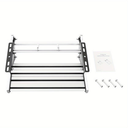 Aluminium Opstapje RV – Opklapbare Campertrap – Metalen Stap – Motorhome Stap – Niet-slip Platform – Lichtgewicht Aluminium – Draagvermogen 150 kg