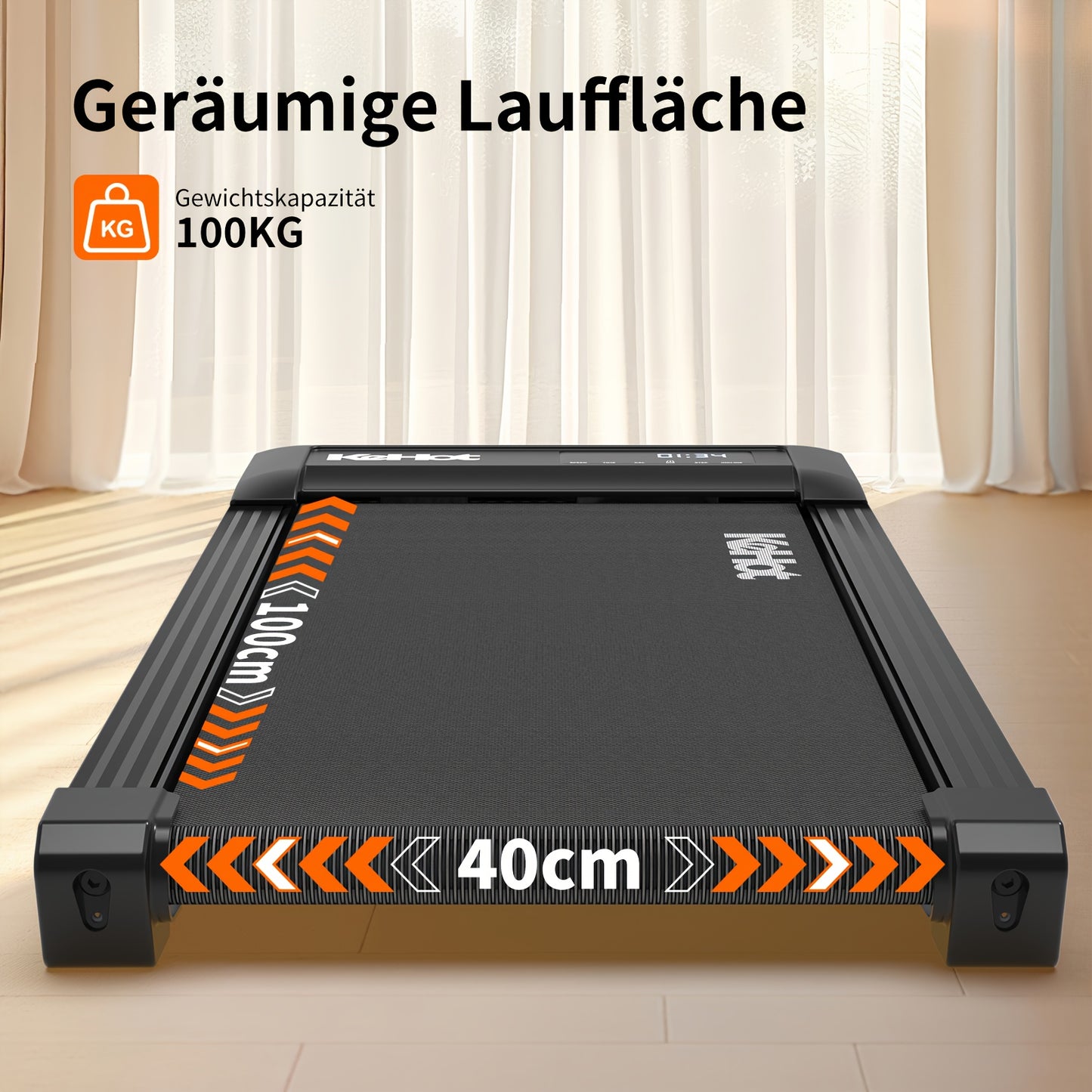Loopband – Wandelband – Treadmill – Walking Pad – Hometrainer – Inklapbaar – 0-9° Helling – 1215x515 mm Loopvlak