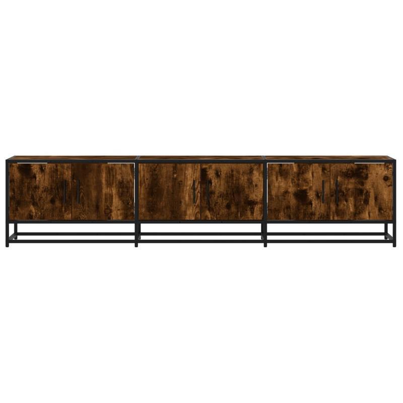 Tv-meubel – Tv-kast – Meubel – Mediawand – Gerookte Eik – 180x35x41 cm – Duurzaam Houten Materiaal