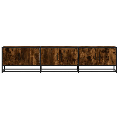 Tv-meubel – Tv-kast – Meubel – Mediawand – Gerookte Eik – 180x35x41 cm – Duurzaam Houten Materiaal