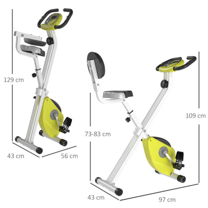 Fietstrainer – Hometrainer – Bureaufiets – Bewegingstrainer – Mini Hometrainer – Inklapbaar – 8 Verstelbare Magneetweerstanden – LCD Monitor