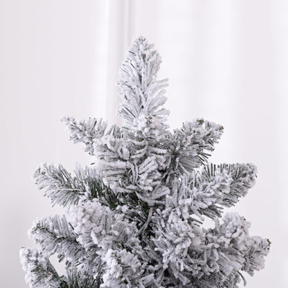 Kunstkerstboom – Nepkerstboom – Kerstboom Kunst – Sfeerverlichting Boom – 180 cm Groen – Geïntegreerde LED Verlichting – Brandvertragend Metalen Voet