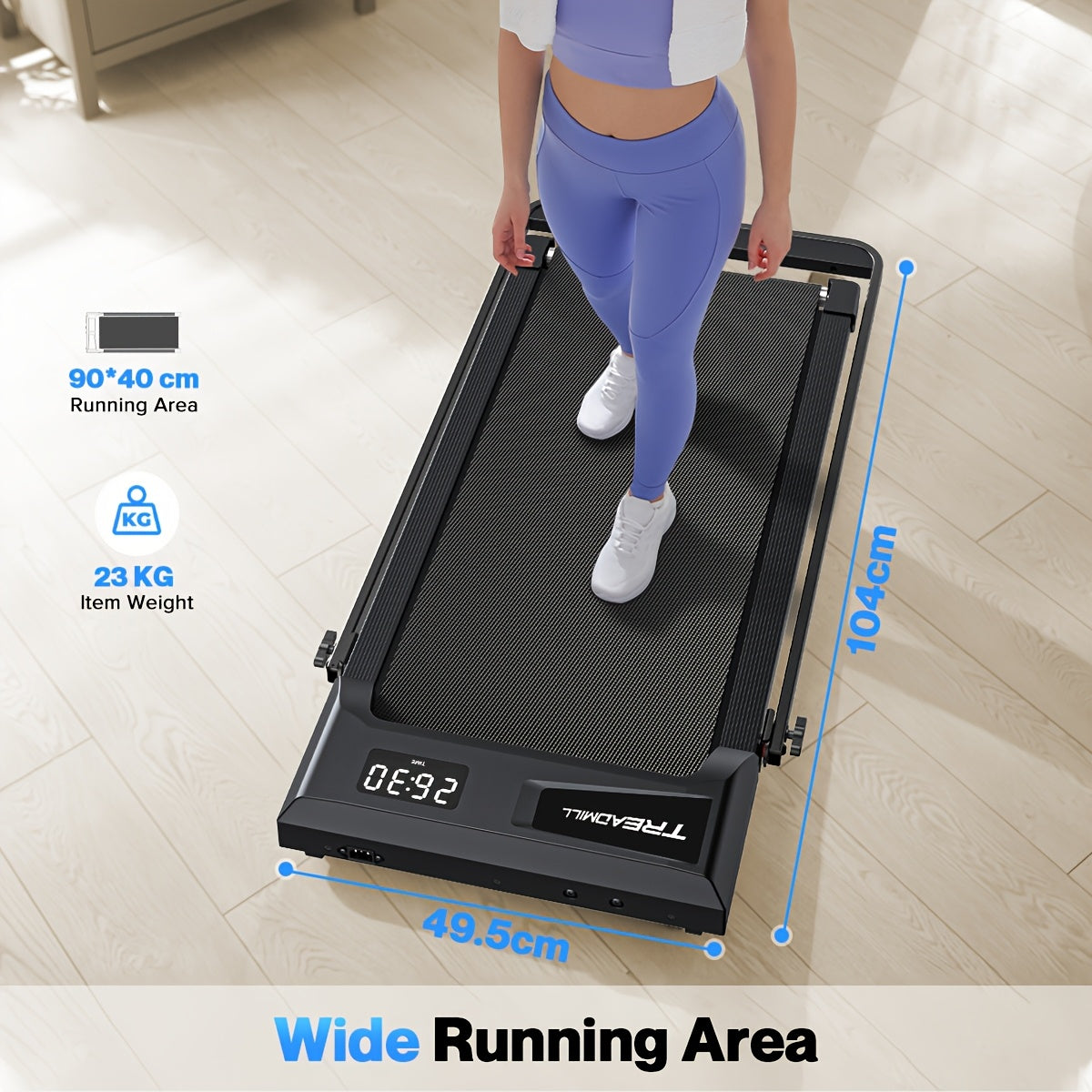 Smart Walking Pad With 10% Incline, Folding Treadmills For Home, Foldable With Handle Bar, 3.0HP Under Desk Treadmill, 3 Control Methods & 145kg Capacity, Kinomap/Zwift Compatible, Exercise Anytime, Best Gift, Christmas Gift,