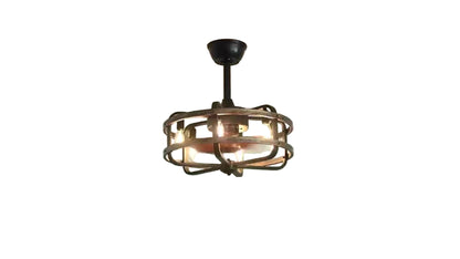 Retro Industriële Plafondventilator – Vintage Ventilator – Industriële Ventilator – Plafondventilator Met Licht – Plafondventilator Met Afstandsbediening – Fluisterstille Motor – Omkeerbare Waaierbladen