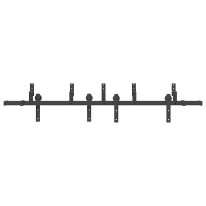 Schuifdeur Railsysteem – Schuifdeursysteem – Deurrails – Schuurdeur Rails – Kamerafscheider Rails – Houten Frame – 200 cm Lengte – Compleet Met Rollers – Eenvoudige Installatie