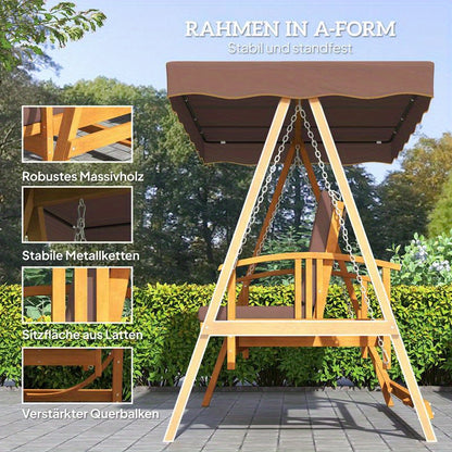 Heavy duty porch swing chair suitable for patio, yard, garden, lawn
