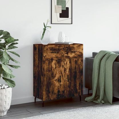 Classic Hardwood Dining Cabinet with Lockable Doors - 69.5x34x90cm Large Core Board Storage Sideboard, Finish, No Electricity Needed