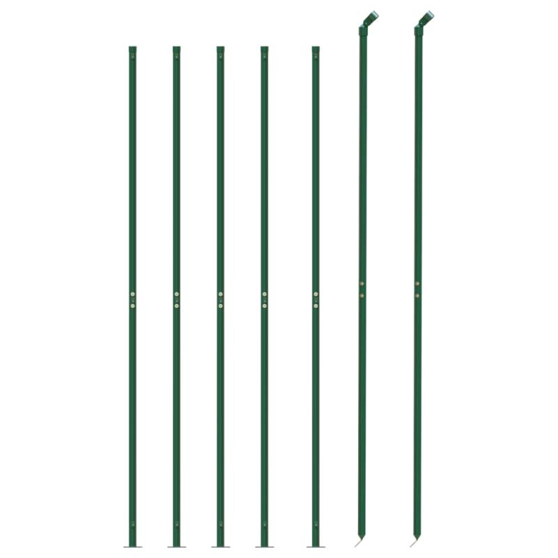 Kettinkomafrastering – Tuinafsluiting – Erfafscheiding – Beveiligingshek – Metaalomheining – Groen – 1,6x10 Meter – Weerbestendig Staal