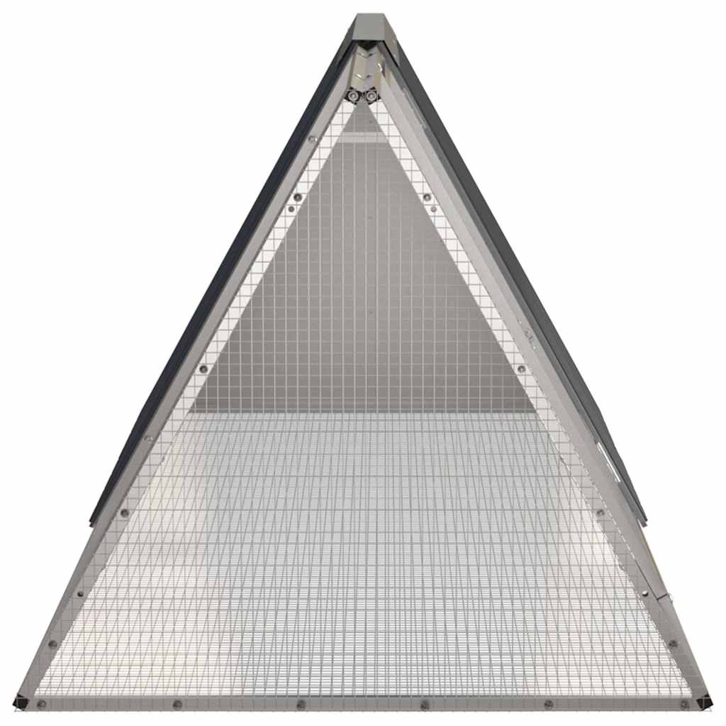 Konijnenkooi – Konijnenhok – Knaagdierkooi – Caviakooi – Hazenkooi – Anthracite – Gegalvaniseerd Staal – Extra Ruim 201,5 x 80,5 x 71 cm – Modulaire Uitbreidbaar Met Slot
