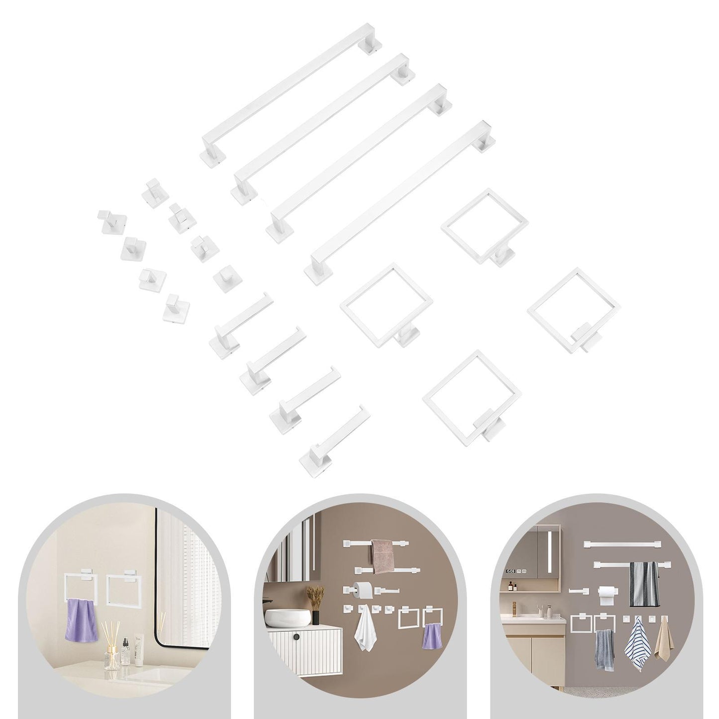 Bathroom Towel Bar Set, Towel Bar Set, Wall Mounted Towel Bar Set