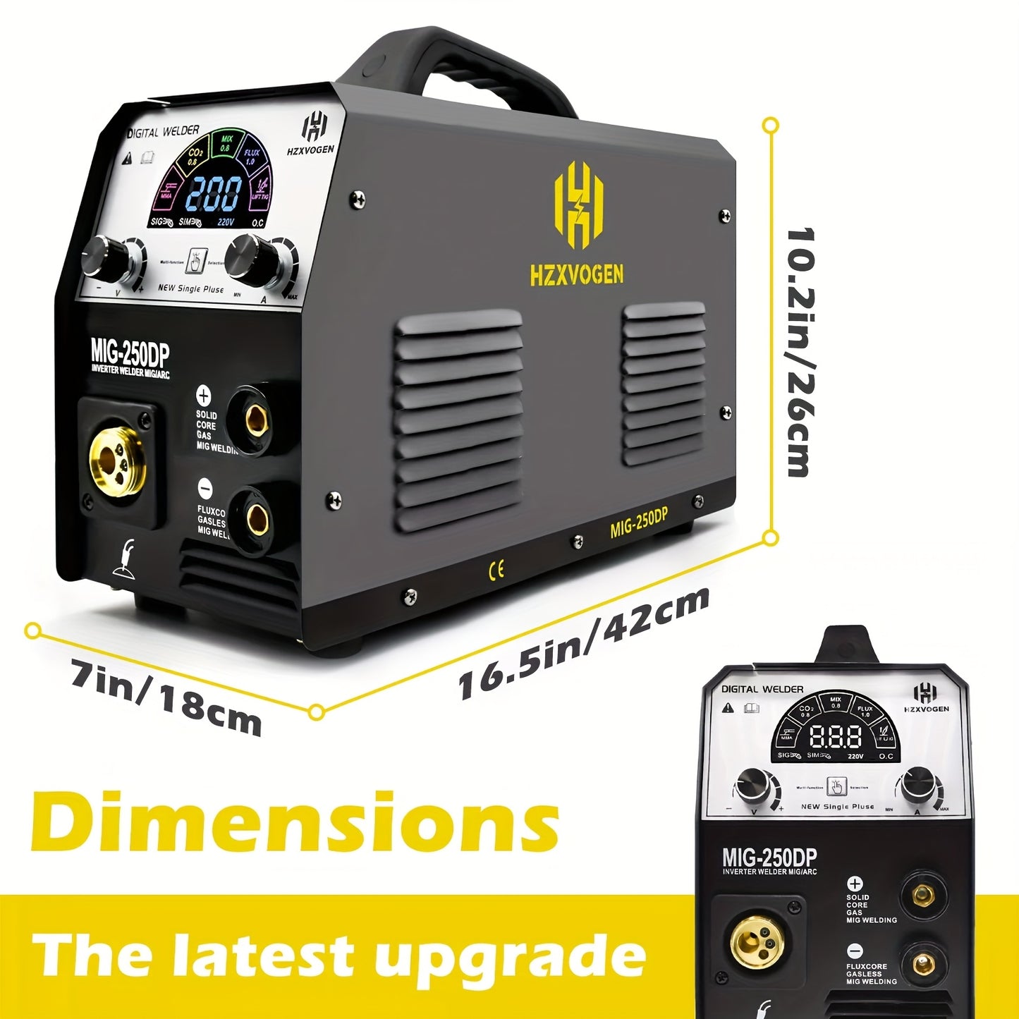 Lasapparaat – MIG Lasmachine – MMA Lasmachine – TIG Lasapparaat – MIG MAG Welder – 5-in-1 Multifunctioneel – 250 Ampère – Aluminium Lassen