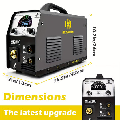 Lasapparaat – MIG Lasmachine – MMA Lasmachine – TIG Lasapparaat – MIG MAG Welder – 5-in-1 Multifunctioneel – 250 Ampère – Aluminium Lassen