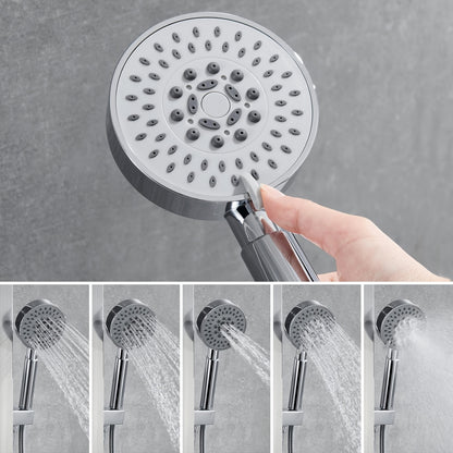 Douchesysteem – Doucheset – Regenkraan – Handdouche – Bodyjets – Zwart – Thermostatisch Mengventiel – Roestvrij Staal