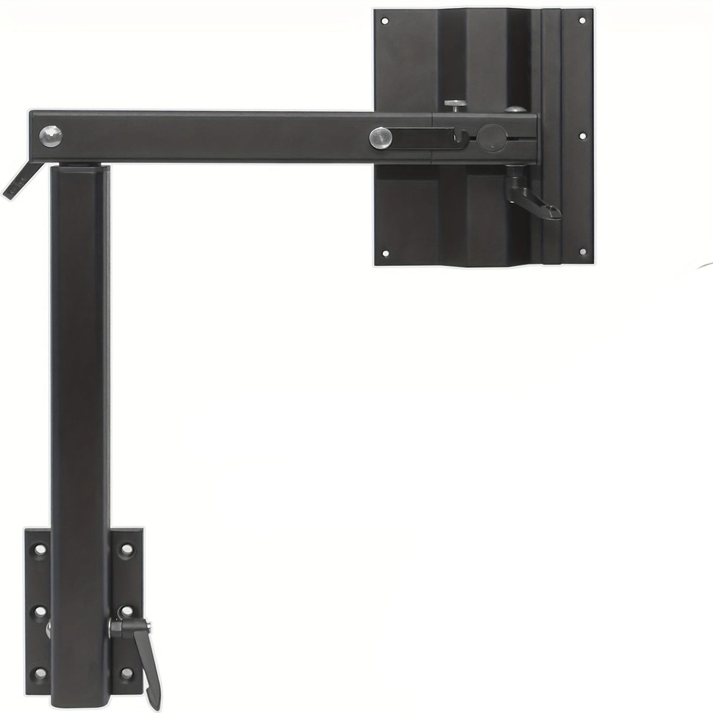 Tafelpoot – Kampeertafel Poot – Caravan Tafelbeen – Vouwtafel Poot – Opklapbare Tafelpoot – Aluminium – 360° Draaibaar – Inklapbaar – Verstelbare Hoogte – Zwart – Ruimtebesparend – Stevig 45,36 kg Draagvermogen
