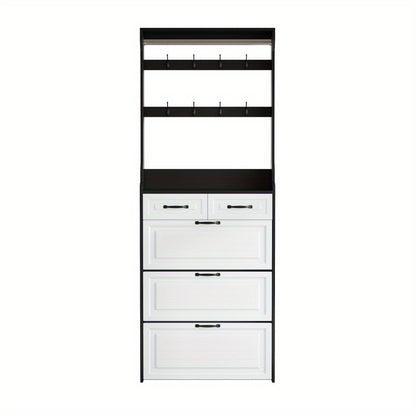 Halmeubel – Entree Organizer – Schoenkast – Kapstok – Opbergkast – Ruimtebesparend Design – Duurzaam Niet-Houten Materiaal