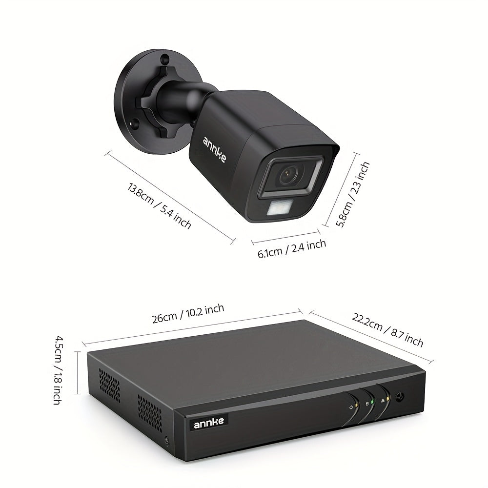 5MP Beveiligingscamera – IP Camera – Turret Camera – Surveillancesysteem – PoE Camera – AI Detectie – Kleurennachtzicht Met Microfoon