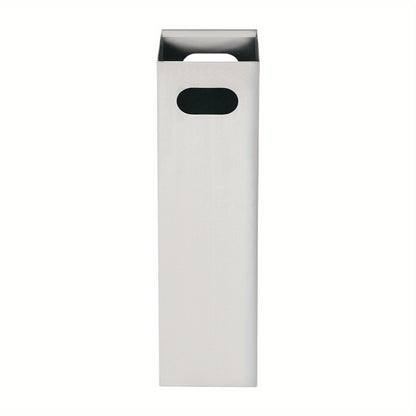 Outdoor/ Standing Cigarette Butt Disposal - Heavy-Duty Stainless Ashtray with Open-Top Design & Hygienic Ash Collector, Self-Standing Cigarette Bin for Public Spaces, Parks, Bars, Restaurants - Easy-Clean (No Required