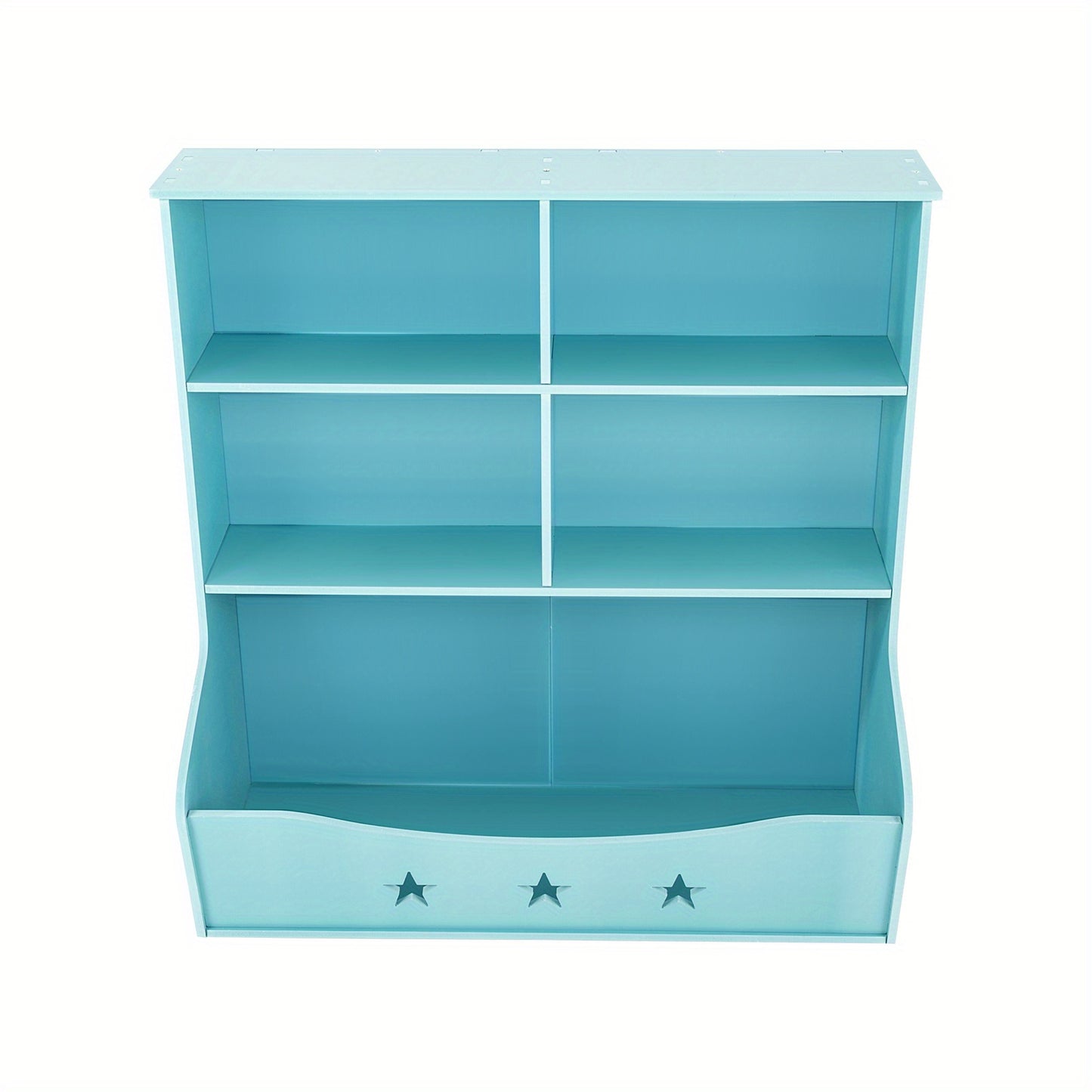 Boekenkast – Boekenrek – Opbergkast – Wandplank – Tijdschriftenrek – 3-laags – Lichtblauw – Duurzaam Kunststof – 30 Kg Draagkracht Per Plank