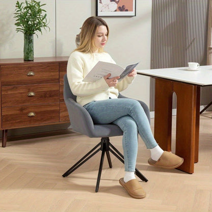Eetkamerstoel Met Armleuningen – Stoel – Kuipstoel – Bureaustoel – Retro Stoel – Gevoerde Velvet Bekleding – Stalen Frame – Comfortabele Moderne Zitplek – Duurzaam Metalen Constructie