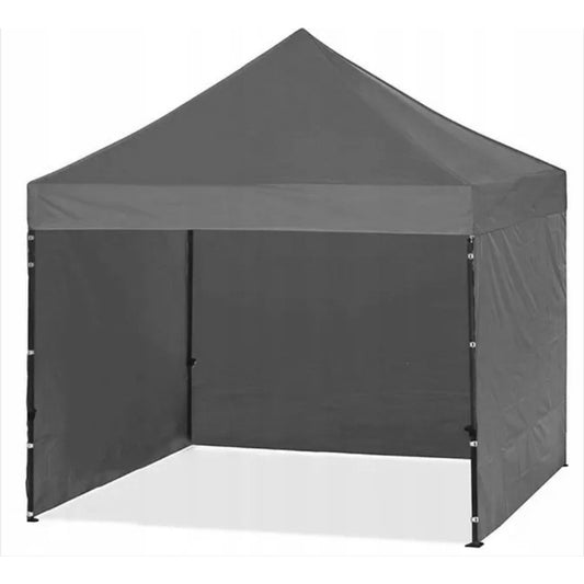 Paviljoen – Partytent – Tuinpaviljoen – Pergola – Prieel – Automatisch Opvouwbaar – 3x3 Meter – Stalen Frame Grijs