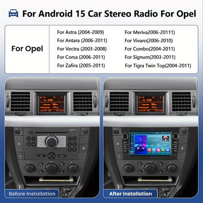Android 15.0 Car Stereo – Multimediaspeler – Autoradio – Navigatiesysteem – Touchscreen Radio – 9 Inch HD IPS Scherm – Draadloze CarPlay & Android Auto – AHD Achteruitrijcamera Met Microfoon