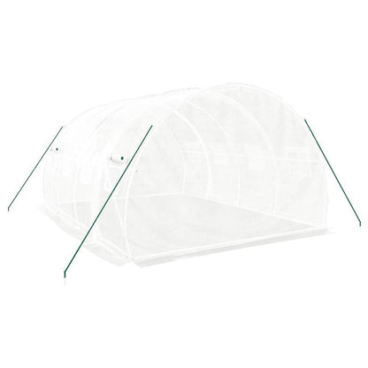 Tuinkas – Kweekkas – Broeikas – Kas – Wit Stalen Frame – 12 m² Oppervlak (4x3x2 m) – Stevig & Ruim