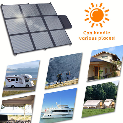 Draagbaar Zonnepaneel – Opvouwbaar Zonnepaneel – Camping Zonnepaneel – Mobiel Zonnepaneel – 400W Vermogen – Monokristallijn - QUORE