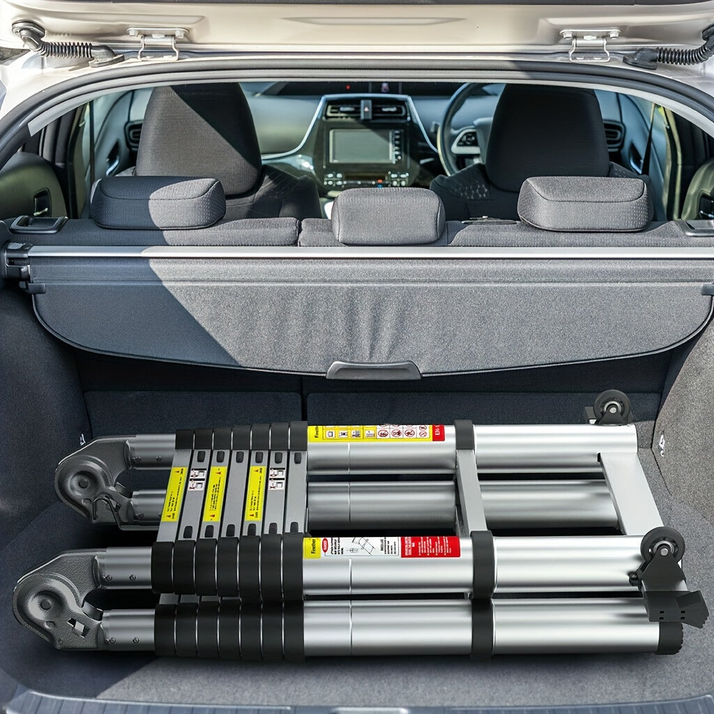 Uitklapladder – Vouwladder – Uitschuifladder – Telescopische Ladder – Trapladder – 5 Meter Lengte – Lichtgewicht Aluminium – Max Belastbaarheid 150 kg