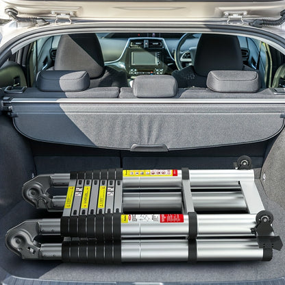Uitklapladder – Vouwladder – Uitschuifladder – Telescopische Ladder – Trapladder – 5 Meter Lengte – Lichtgewicht Aluminium – Max Belastbaarheid 150 kg