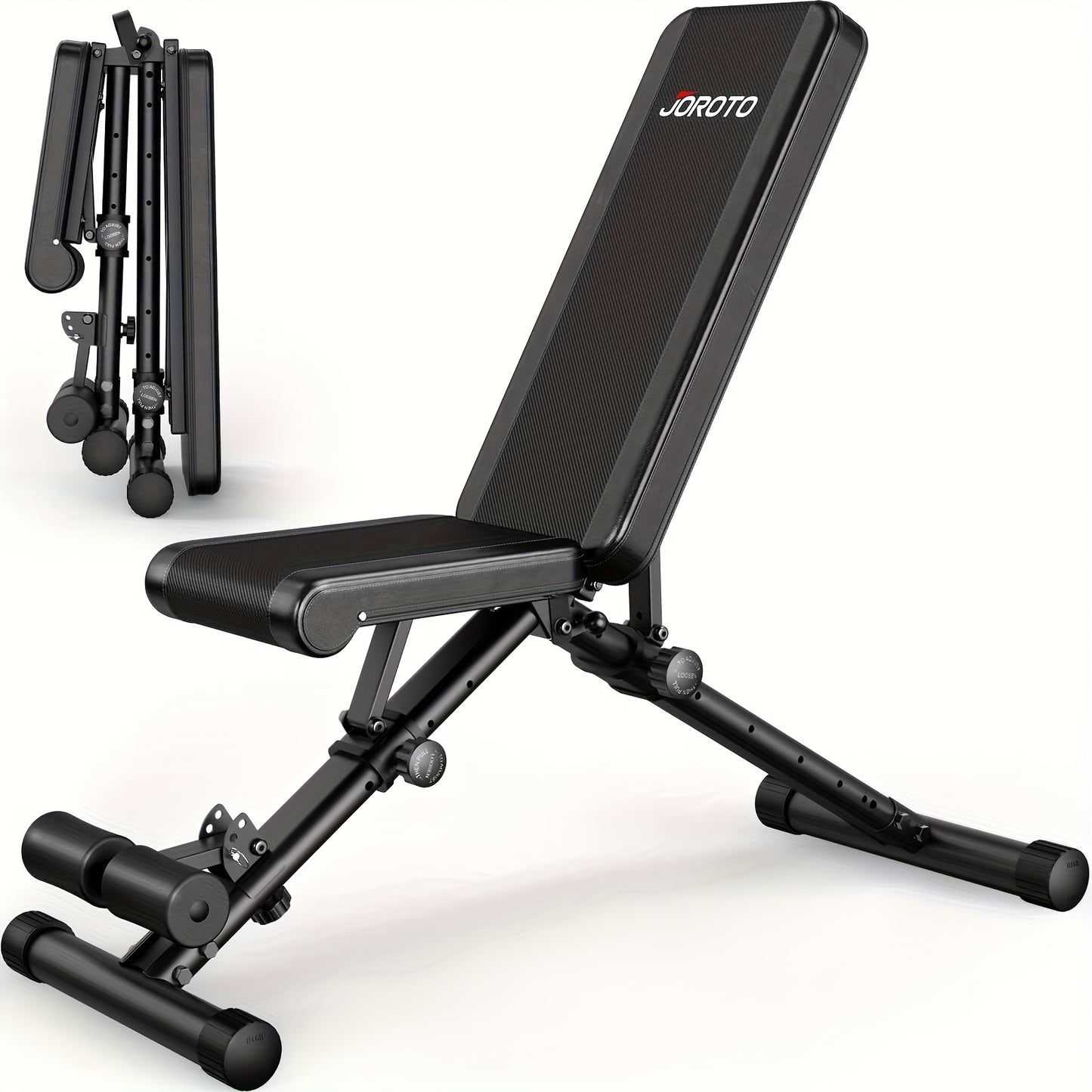 Fitnessbank – Halterbank – Trainingsbank – Bench Press Bank – Gewichthefbank – Verstelbaar in 4 standen – Draagvermogen tot 317,5 kg – Inklapbaar met autolock-systeem