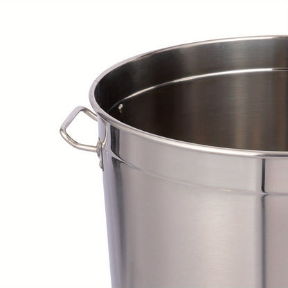 Soepketel – Soeppot – Kookpot – Stoofpan – Grote Pan – Roestvrij Staal 304 – 98 Liter Inhoud - QUORE