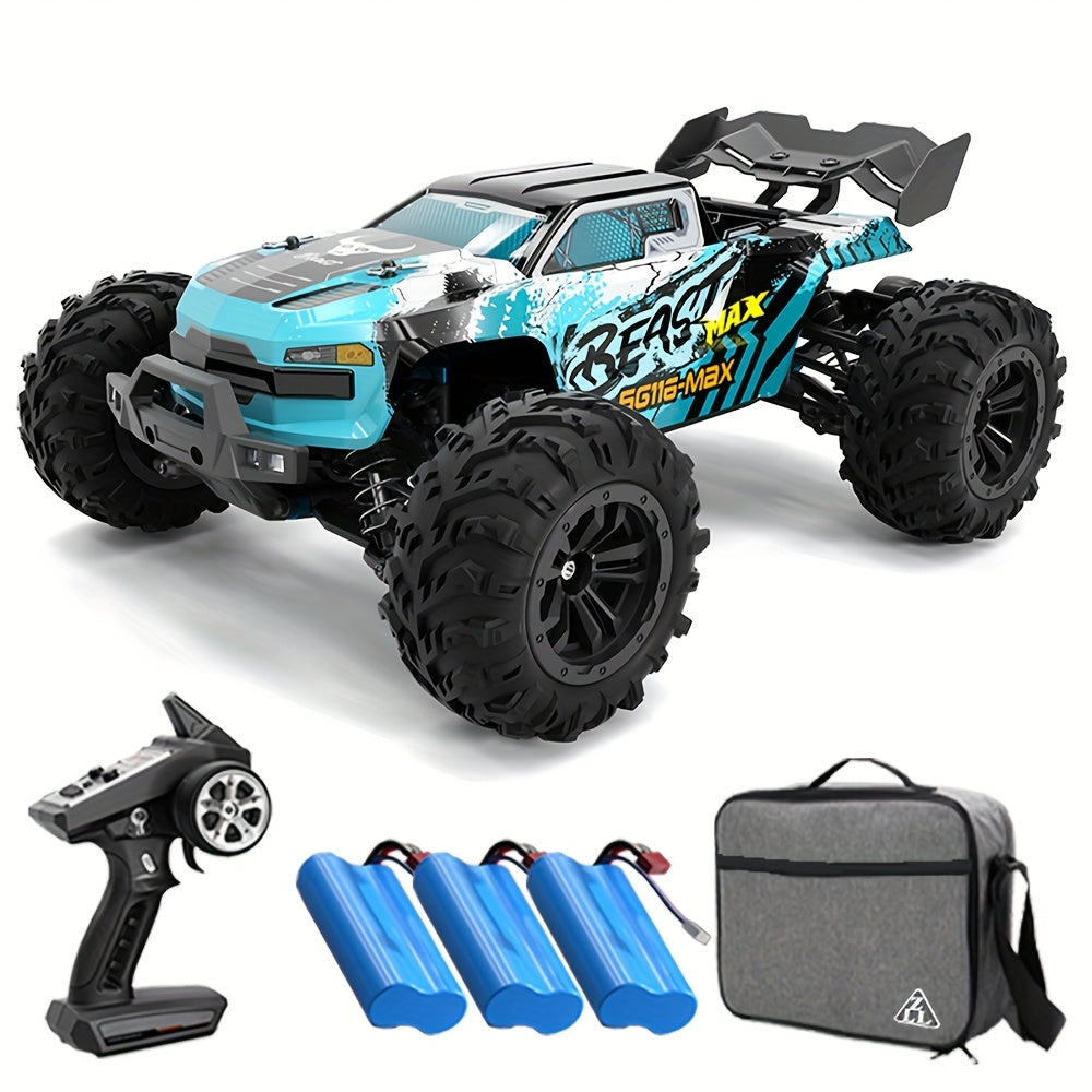 RC Auto Offroad – RC Voertuig – Bestuurbare Auto – Stuntauto – Racewagen – SG116 MAX 3B CB – 80 km/u Snelheid – Brushless Motor