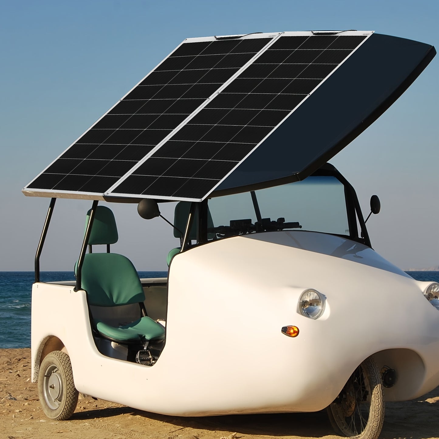 200W Zonnepaneel Kit – Flexibel Zonnepaneel – Solar Panel Set – Off-Grid Zonne-energie – Photovoltaïsch Systeem – 2x 100W Monokristallijn – 20A Regelaar – Lichtgewicht & Weerbestendig