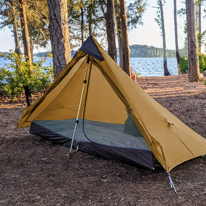 Tent – Kampeertent – Backpacktent – Solo Tent – Lichtgewicht Tent – Ultralicht 1 kg – Ruim Zeshoekig Grondvlak