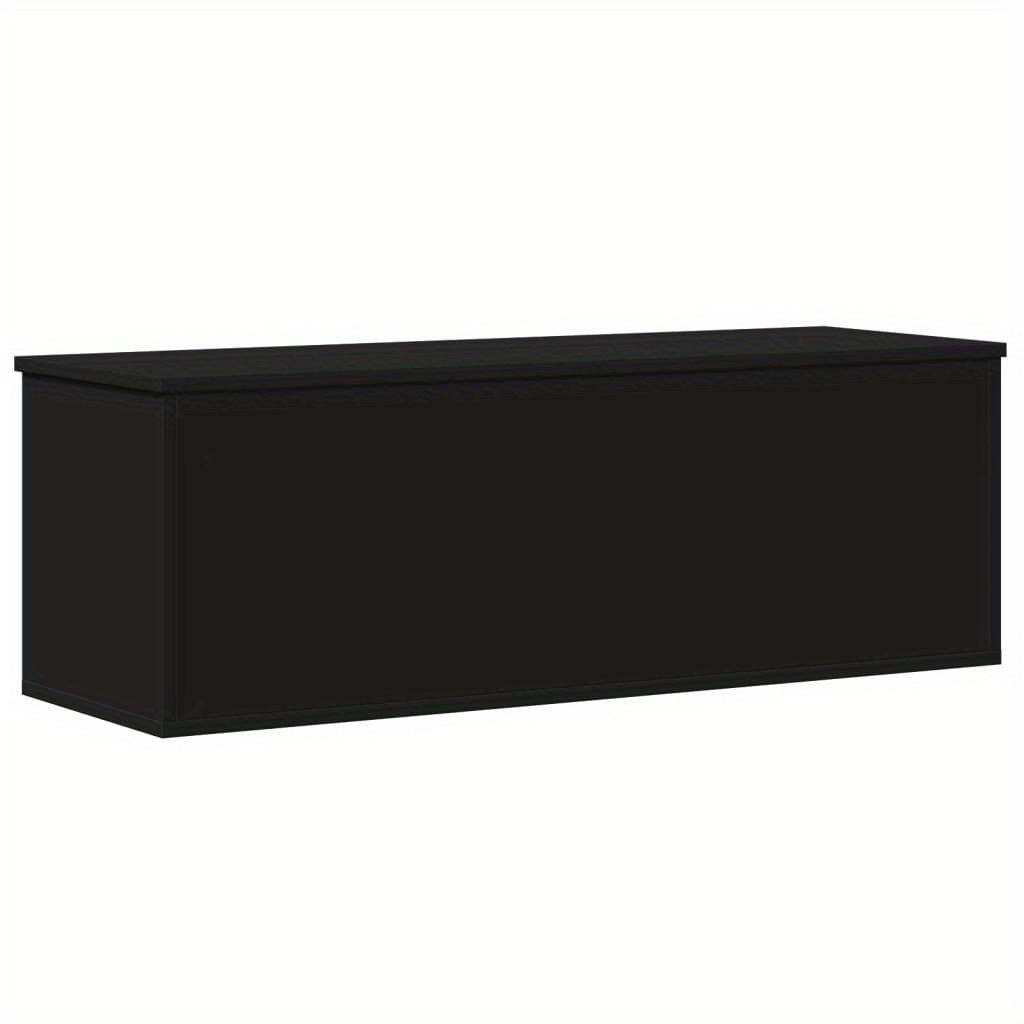 Opbergdoos – Opbergbox – Bewaardoos – Opberger – Opbergbak – Zwart – 102x35x35 cm – Hoge Kwaliteit Engineered Wood