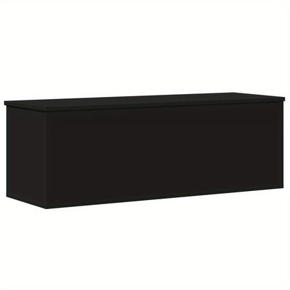 Opbergdoos – Opbergbox – Bewaardoos – Opberger – Opbergbak – Zwart – 102x35x35 cm – Hoge Kwaliteit Engineered Wood