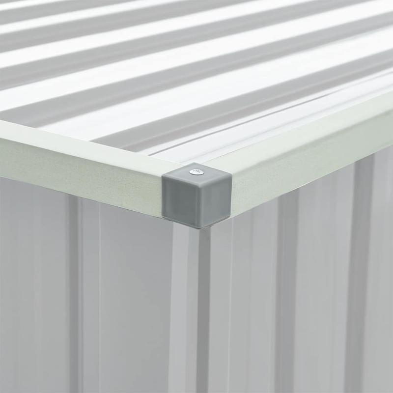 Tuinkist Opslagbox – Tuinkast Tuinbox Opbergbox Gartenbox – Grijs – 171x99x93 cm – Stevig Composietmateriaal – Ruime Buitenopslag