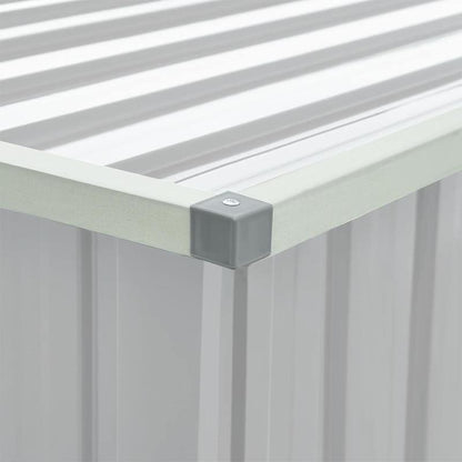 Tuinkist Opslagbox – Tuinkast Tuinbox Opbergbox Gartenbox – Grijs – 171x99x93 cm – Stevig Composietmateriaal – Ruime Buitenopslag
