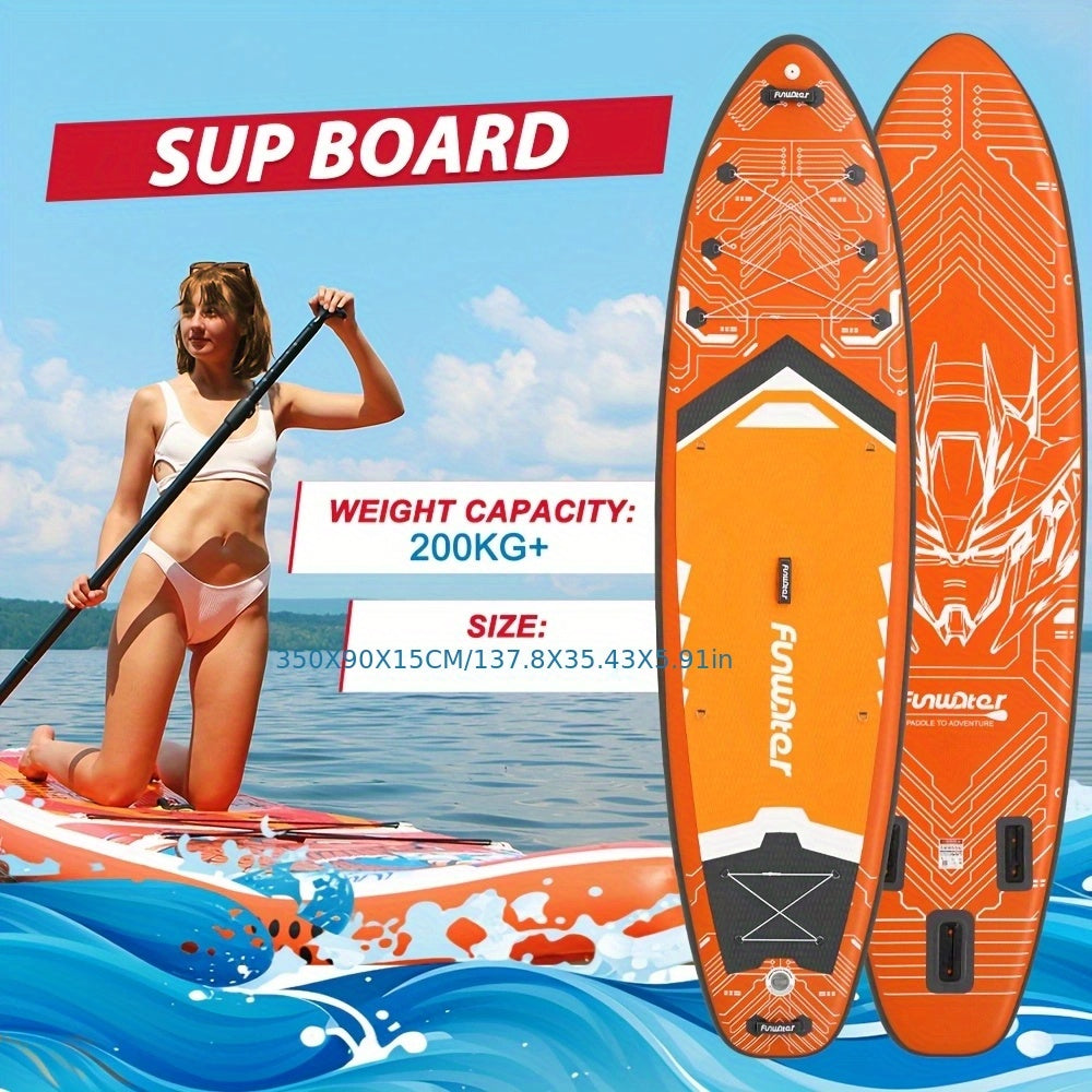 Paddleboard – SUP Board – Stand Up Paddle – Inflatable Board – Opblaasbaar Paddleboard – Cyber Oranje – Duurzaam PVC – Lichtgewicht Design