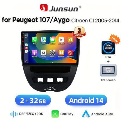 Android 2DIN Autoradio – Auto Multimedia Speler – Touchscreen Stereo – Navigatie Systeem – WiFi Radio – 10 Inch IPS Scherm – Draadloze CarPlay & Android Auto