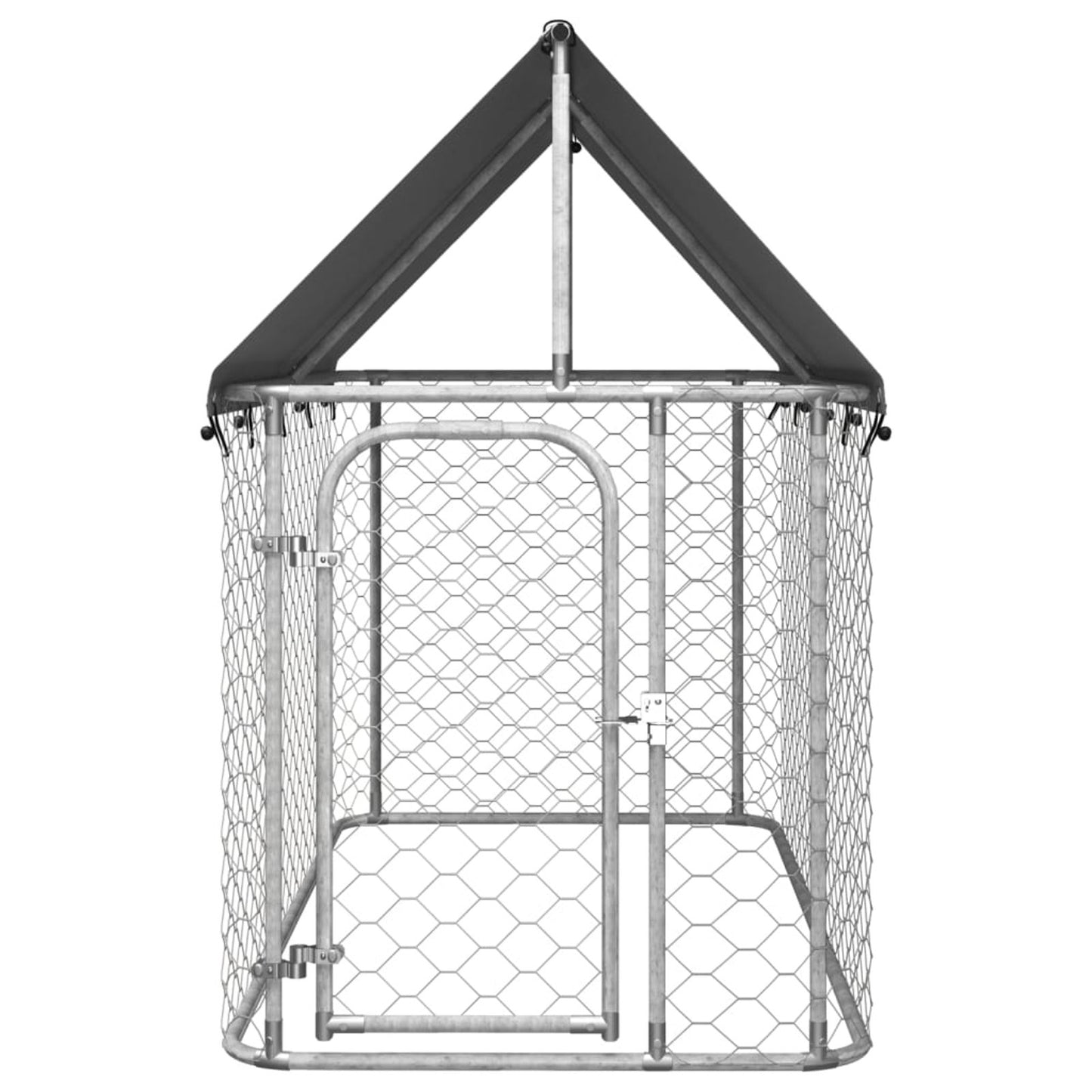 Hondenren – Puppyren – Hondenkennel – Hondenbench – Buitenren – Stevig Metalen Gaas – Weerbestendig Dak – 200x100x150 cm