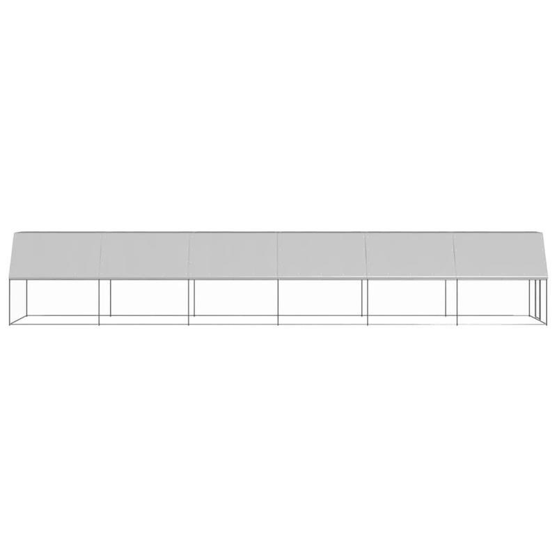 Kippenren – Buitenren – Kippenhok – Houten Hok – Draadren – Gegalvaniseerd Staal – Ruim 2x12x2 Meter – Weerbestendig