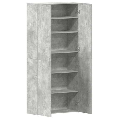 Schoenenkast – Schoenenrek – Schoenenopberger – Schoenenkastje – Schoenenmeubel – Verticale Ruimtebesparing – Duurzaam Hardhout – Beton-Grijs