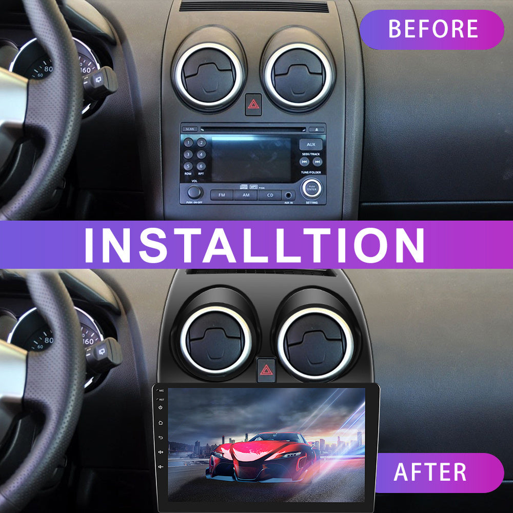 9 Inch Autoradio Nissan Qashqai – Multimedia Systeem – Touchscreen Radio – 2-DIN Headunit – Automotive Stereo – Android 15 – 4G & 64GB Opslag – Draadloze CarPlay & Achteruitrijcamera