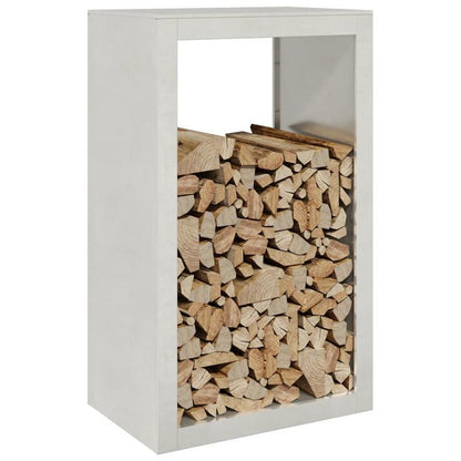 Houtopslagrek Buiten – Brandhoutrek – Houtopslag – Houtrek Tuin – Haardhoutrek – Roestvrij Staal – Compact 60x40x100 cm – Eenvoudig te Monteren