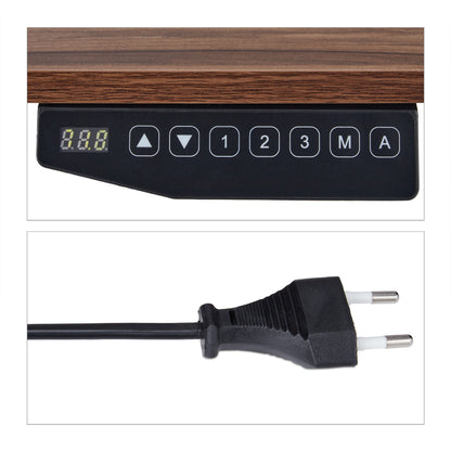 Elektrisch Tafelonderstel – Verstelbaar Bureau Onderstel – Zit-sta Bureauframe – Ergonomisch Bureau Onderstel – Wit – Hoogte 71-121 cm – Geheugenfunctie & Postuurherinnering