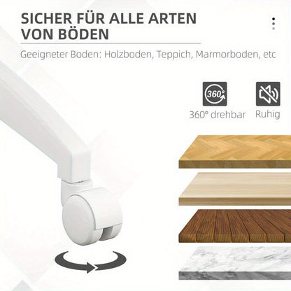 Ergonomische Bureaustoel – Kantoorstoel – Desk Chair – Werkstoel – Thuiswerkstoel – Verstelbaar Comfort – Fluwelen Bekleding Roze