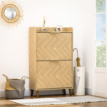 Schoenenkast – Schoenenrek – Schoenenopberger – Schoenmeubel – Schoenenkastje – Vintage Design – Compact 70x30x120 cm – Houtvezelplaat & MDF