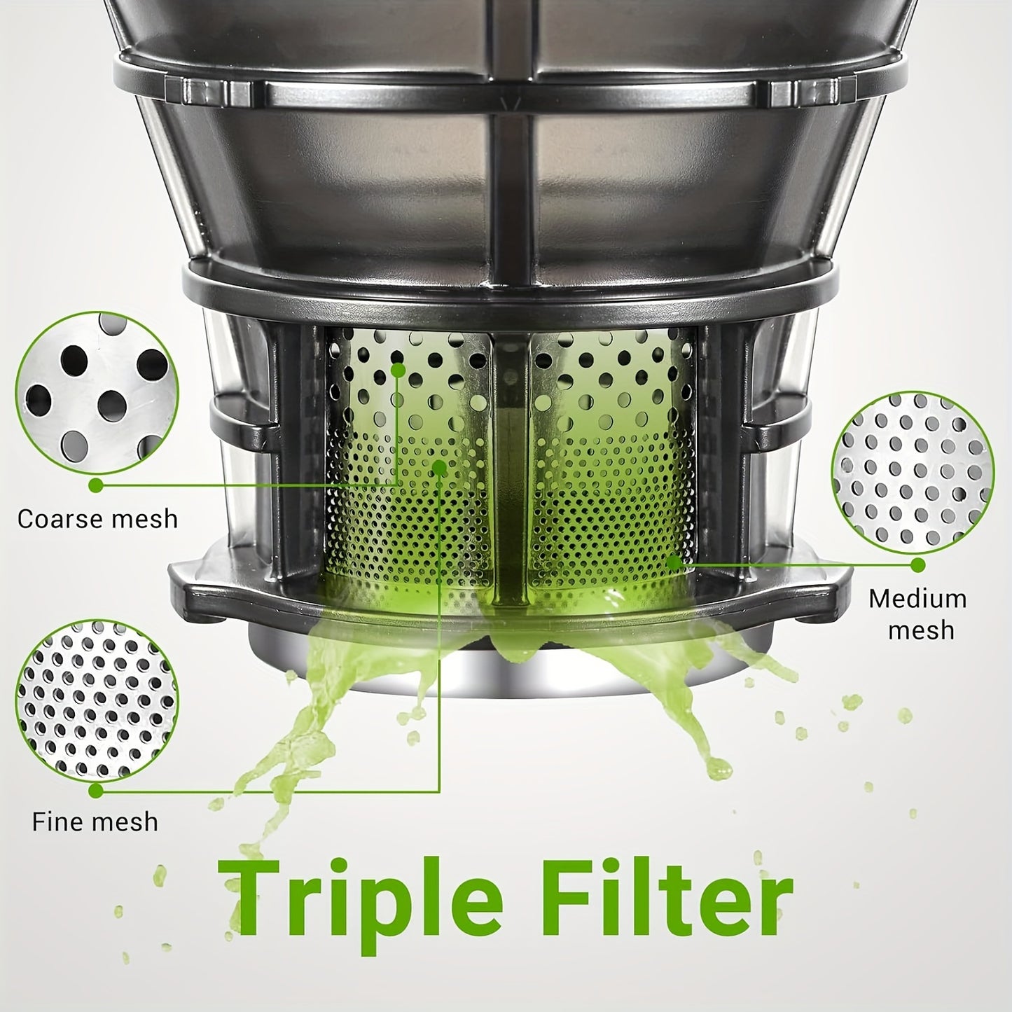 Slowjuicer – Langzame Juicer – Sapcentrifuge – Fruitpers – Groentepers – Ruime Vulopening 135 Mm – Grote Inhoud 1,8 Liter - Zilver